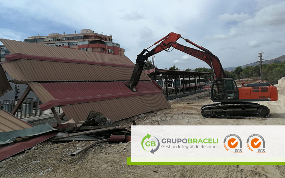 Desmontaje: La Generalitat inicia las obras del nuevo depósito para el material móvil de la Línea 9 del TRAM en Benidorm, con la colaboración de Grupo Braceli